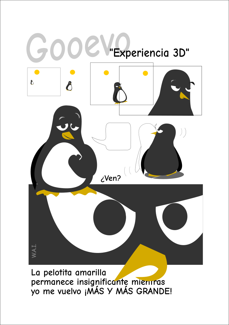 Gooevo - Tira cómica - Experiencia 3D
