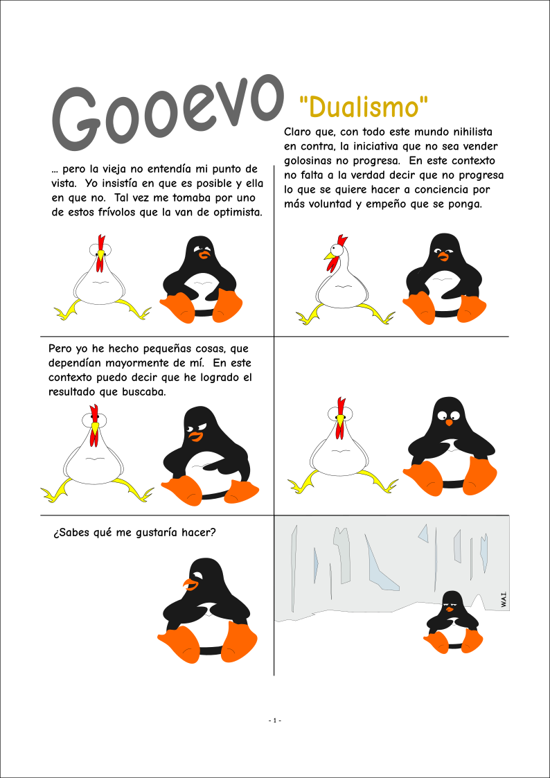 Gooevo - Tira cómica - Dualismo pag. 1